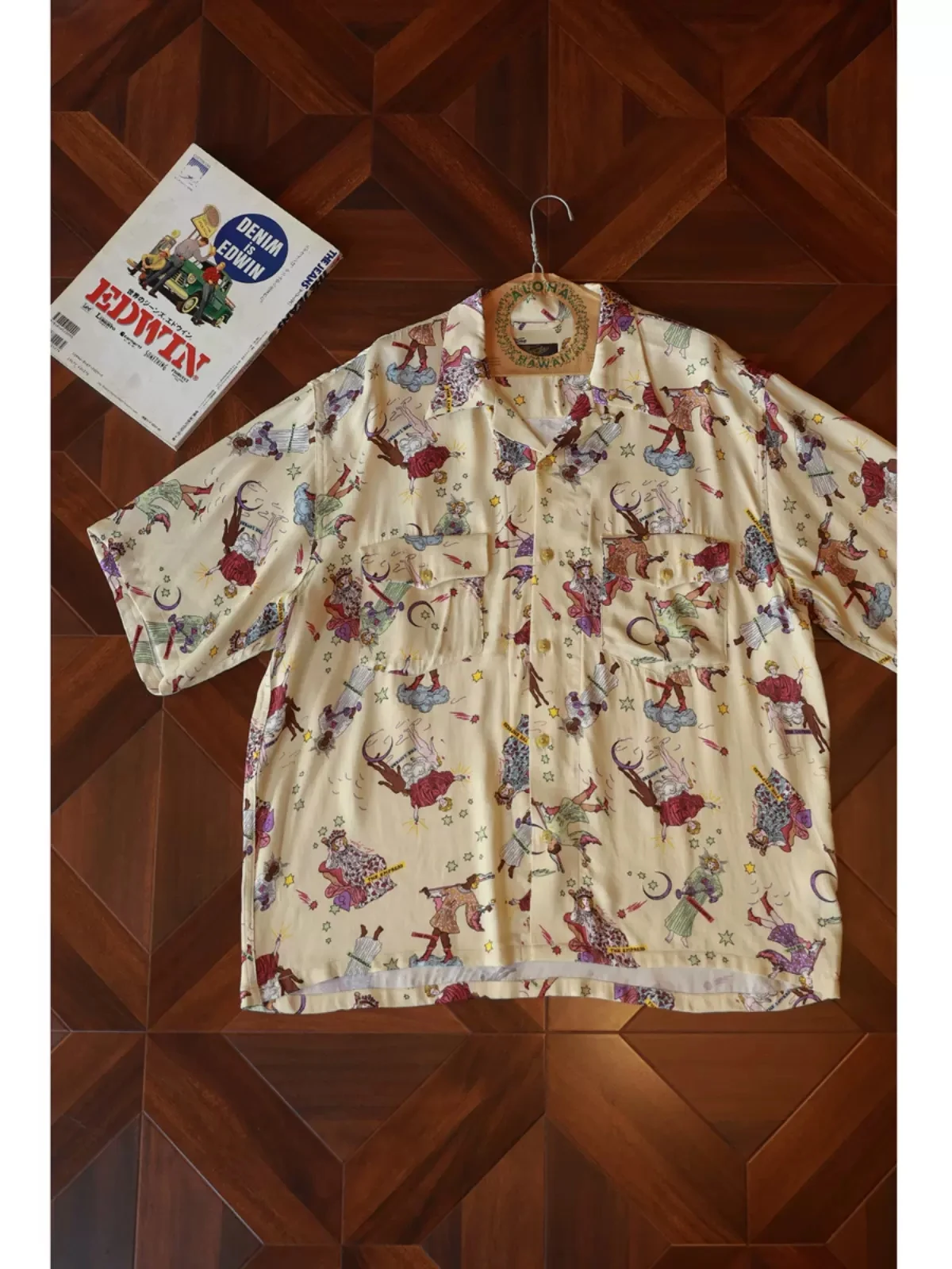 Second Order Men's Rayon Aloha Shirt Retro Cuban Collar Button Down Camp Shirt 3