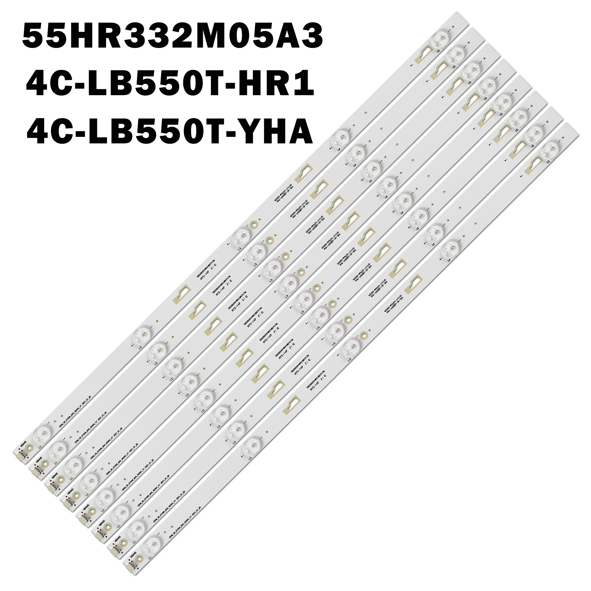 Tira de Retroiluminação Led 55d1600 D55e161 55l36cmc 55u3600c 55u36cmc 55hr332m05a3 v0 v1 4c-lb550t-hr1 55d1620 55fb3103 T55d18sfs01b