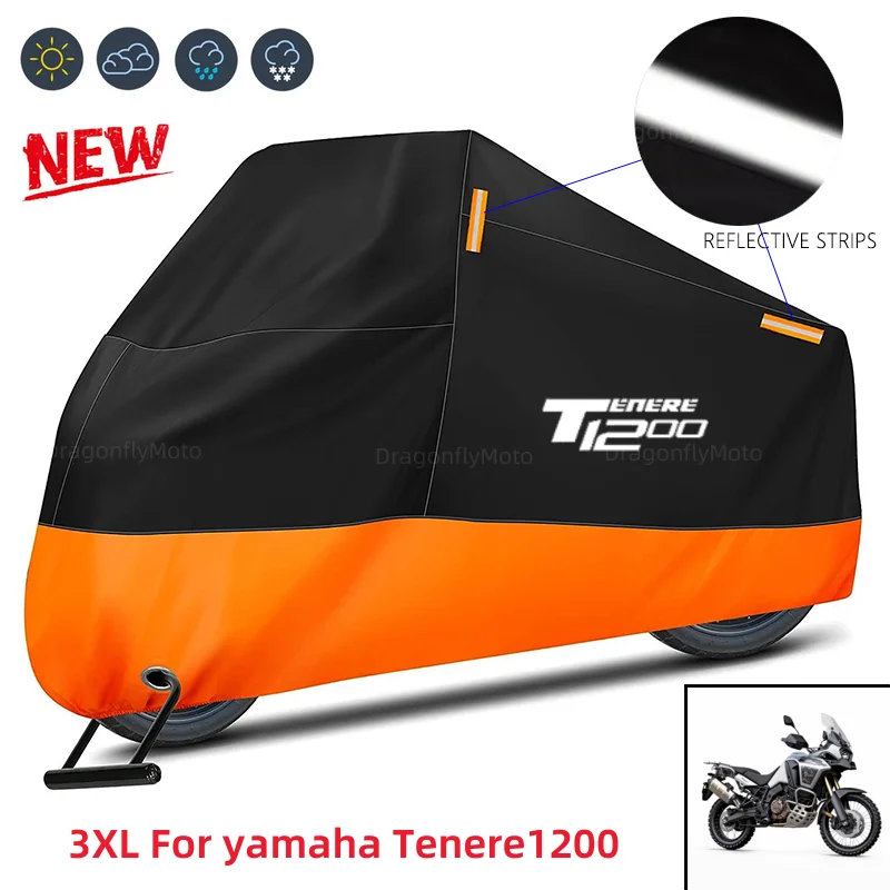 

For Yamaha Super Tenere tenere1200 Tenere 1200 2021 Motorcycle Cover Waterproof Outdoor Scooter UV Protector Dust Rain Cover