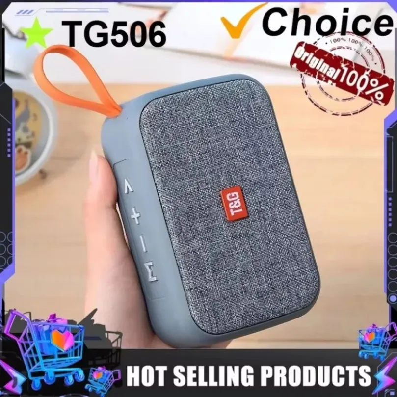 T&G TG506 휴대용 미니 무선 사운드바 블루투스 스피커 야외 실내 HIFI 라우드스피커 TF 카드 FM 라디오 방수 지원