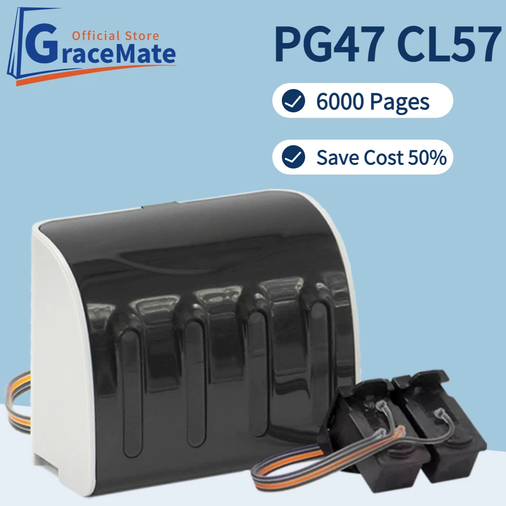 

PG47 CL57 Remanufactured Replacement PG-47 CL-57 Ink Cartridge ciss ink tank kit for Canon PIXMA E480 E4270 E3170 E3177 Printer