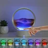 Quicksand Table Lamp, internet red hourglass decompression ornament 3D three-dimensional sand painting water painting colorful R 1