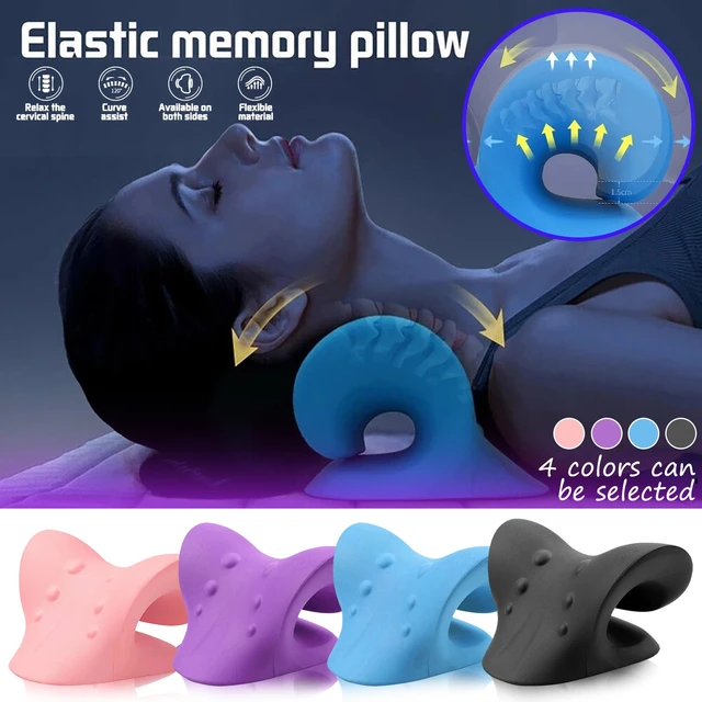 Neck And Shoulder Relaxer Chiropractic Pillow Neck Traction Device Relieve  Pain And Cervical Spine Massage Pillow - AliExpress