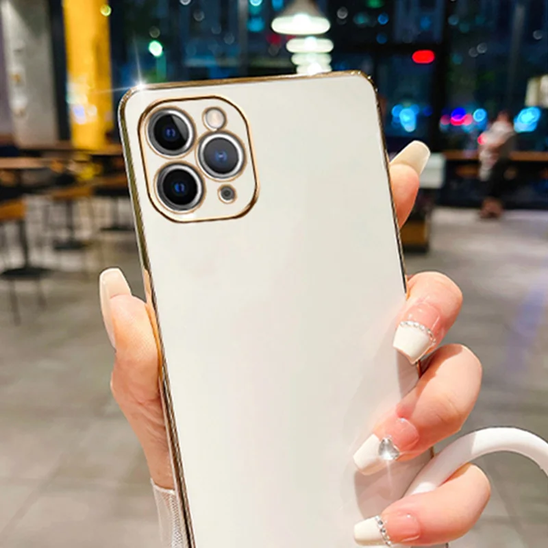 Plating Case For Samsung A34 A54 A53 A32 A33 A22 A13 4G 5G A12 A73 A25 A31 A21S A14 Wristband Bracelet Soft Silicone_voghion.com