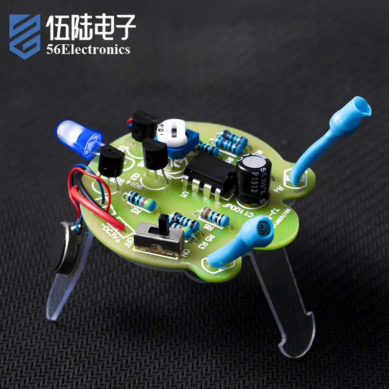Firefly Flashing Soldering DIY Kit LED Breathing Light Photosensitive Sensor Robot Toy Assembly Parts for Training and Teaching electronic kit