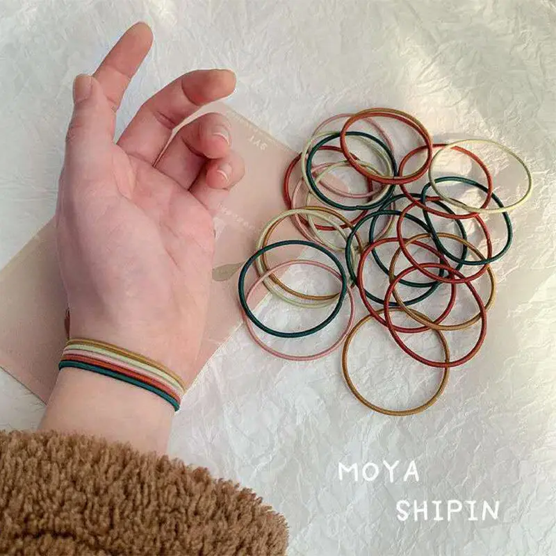 Thin elastic rubber bands for ponytails