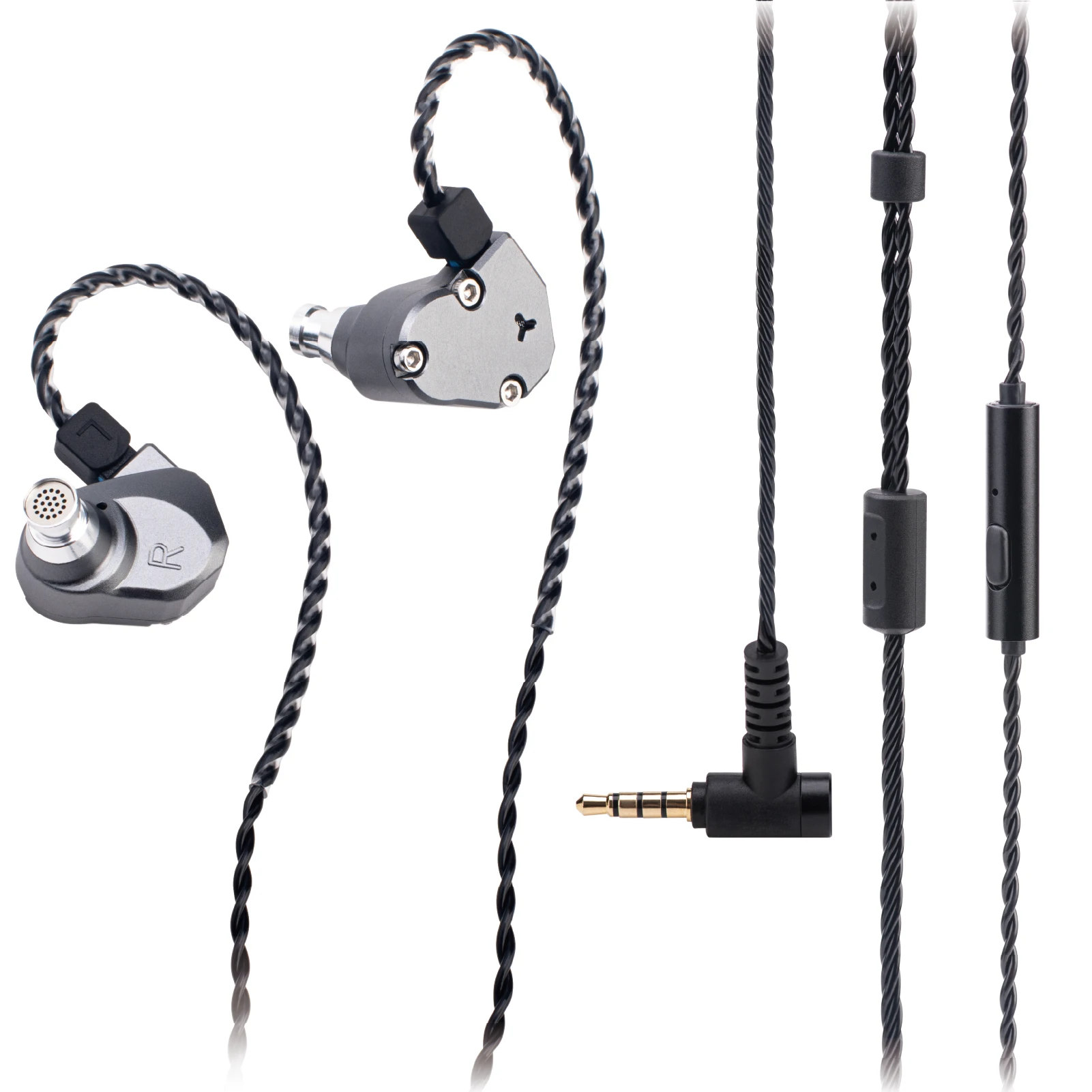 TINHIFI C2 Best Budget In Ear Earphones C2 Upgraded Mech Style High Fidelity Earphones, Suitable for PU+LCP Driver Gaming,