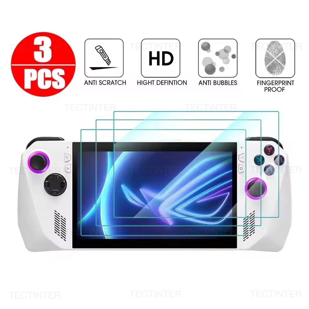 1/2/3PCS Screen Protector Tempered Glass for Asus ROG Ally Handheld Anti-Scratch Protective Film for Rog Xbox Ally/X Accessories