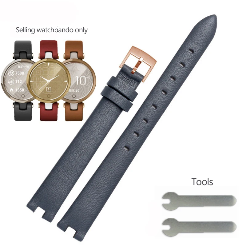 Premium Genuine Leather Watchband & Silicone Sport Bracelet - Red & White