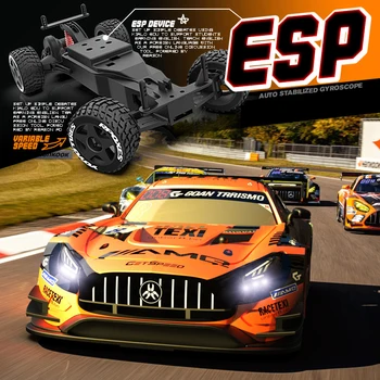 2.4G High Speed Rc Rear drive 1:24 Remote Control Drift Cars with LED Light Professional Electric Racing Toys for Adult Boy Kid 1