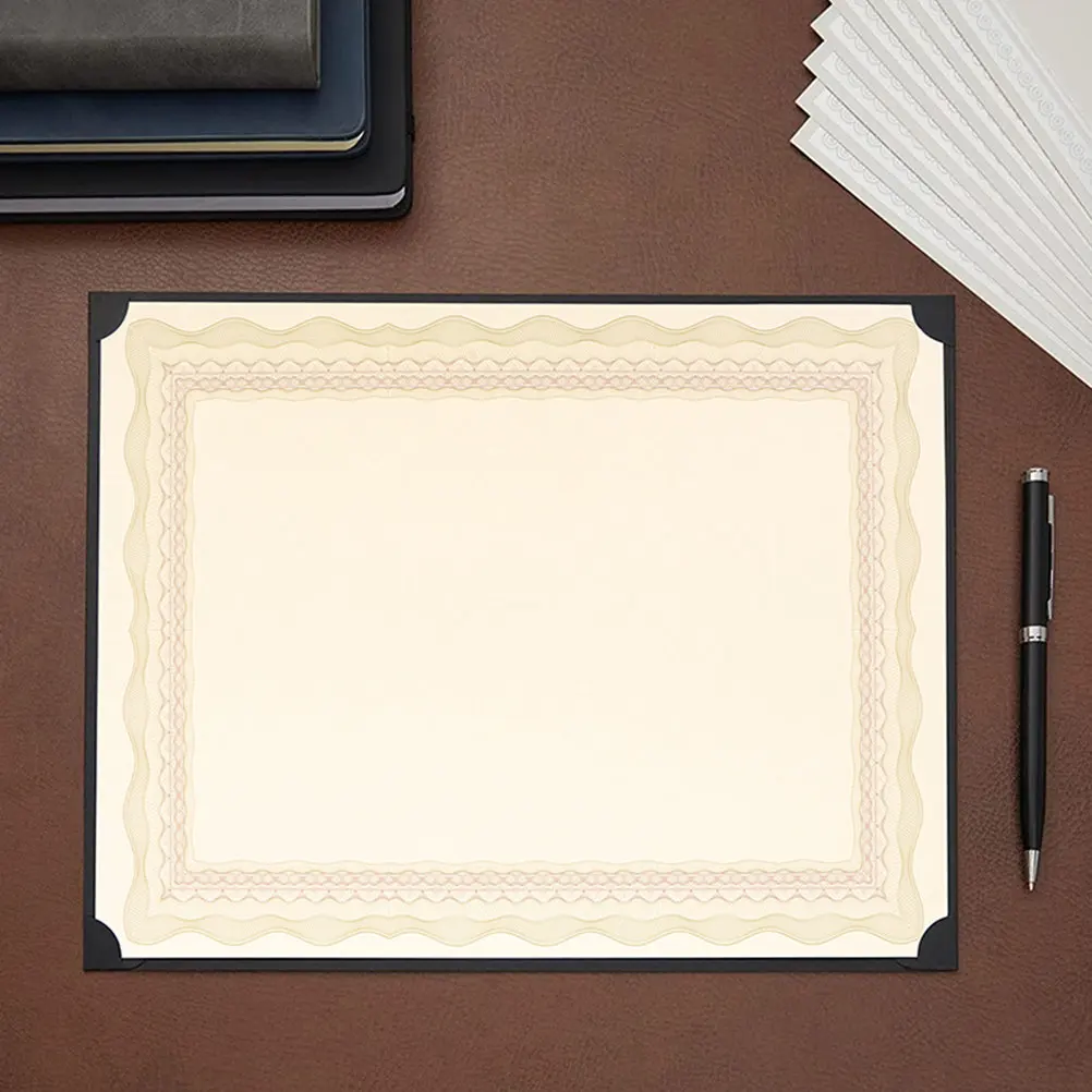 10Pcs A4 인증서 내부 용지 인쇄용 빈 졸업장 용지 맞춤형 수상 인증서 스포츠 수업 졸업