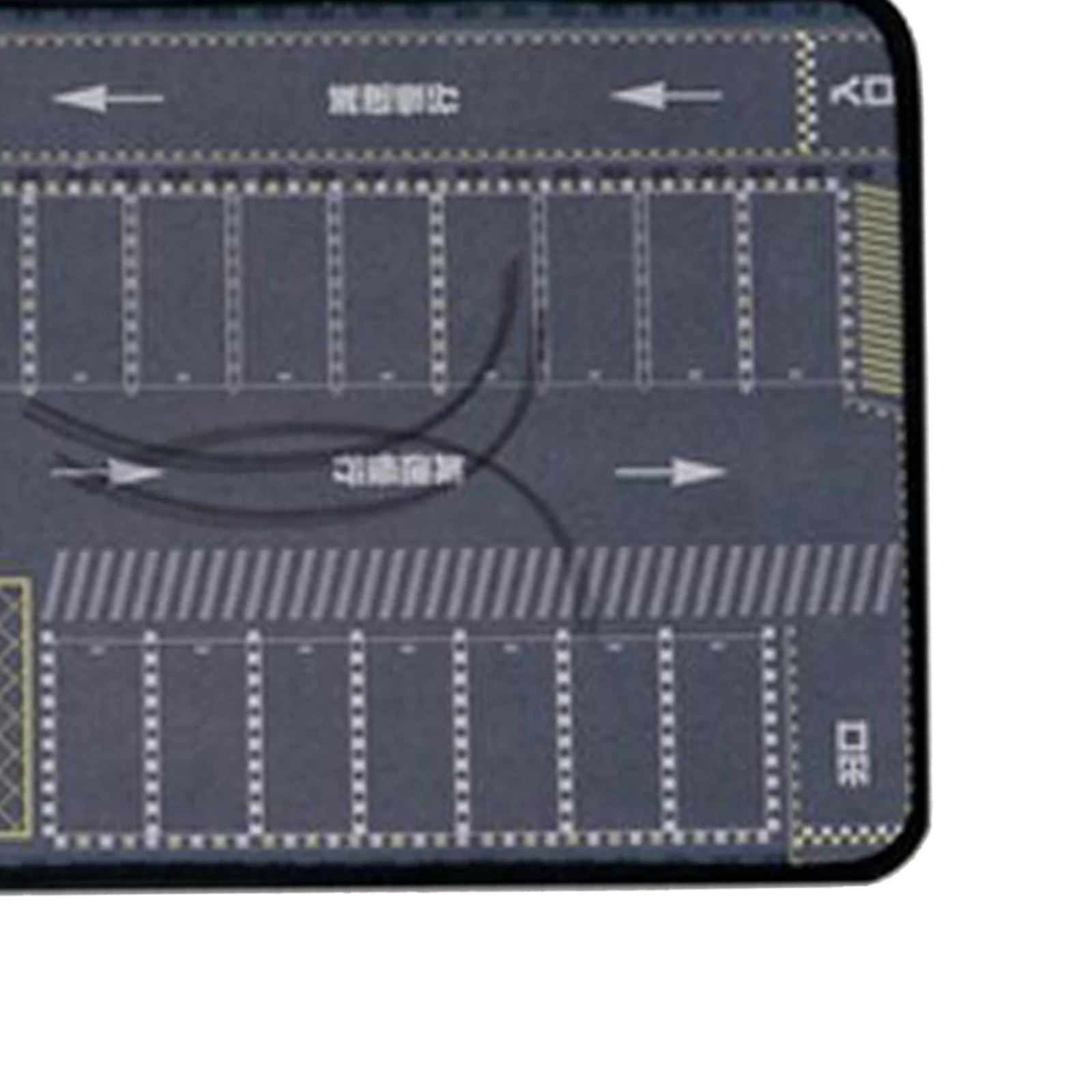 1/64 Scale Parking Lot Mouse Pad Car Scene Mat for Diecast Car Model Layout Round Corner Mat 3