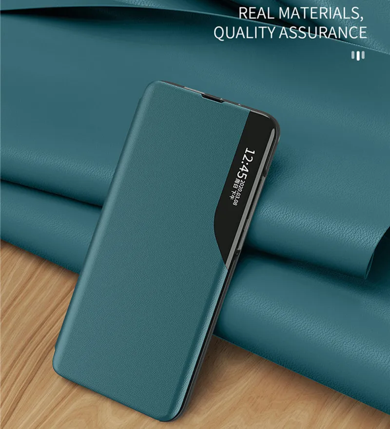 A52 S A 52S A528B View Window Smart Flip Case For Samsung Galaxy A52S 5G Cover Luxury on original Magnetic Leather Phone fundas best case for samsung