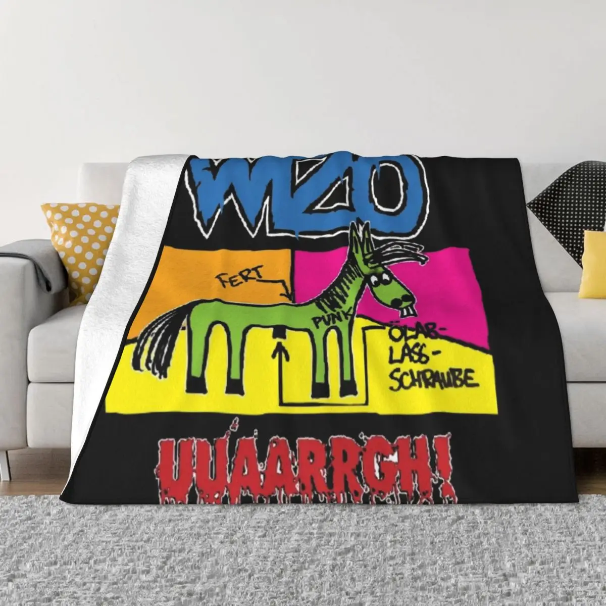 

WIZO Uuaarrgh! Throw Blanket fluffy for babies Weighted Blankets