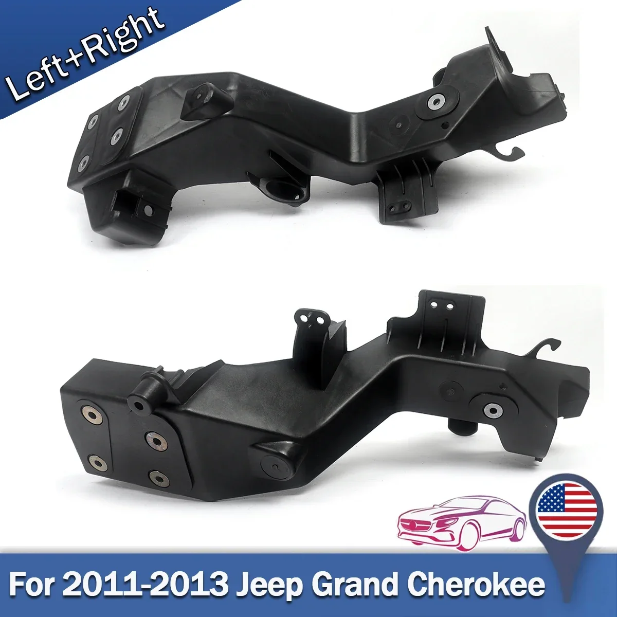 

Кронштейн фары для 2011-2013 Jeep Grand Cherokee, правый/левый, черный