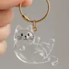 Cat Hair Storage Box Hanging Cat Keychain Pendant Backpack Cat Bag Hanging Decor Pet Hair Storage Cute Keychain Pet Souvenirs 4