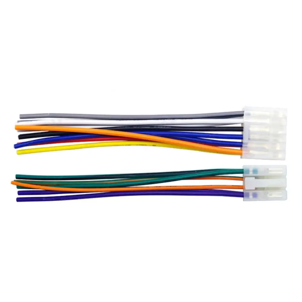 Car Radio Stereo CD Player Wiring Harness Cable Installation Kit audio cable car wire cable adapter car stereo accessories audio speaker wiring kit electronic wire cable electrical wire cable car amplifier wiring kit 2Pcs For Toyota