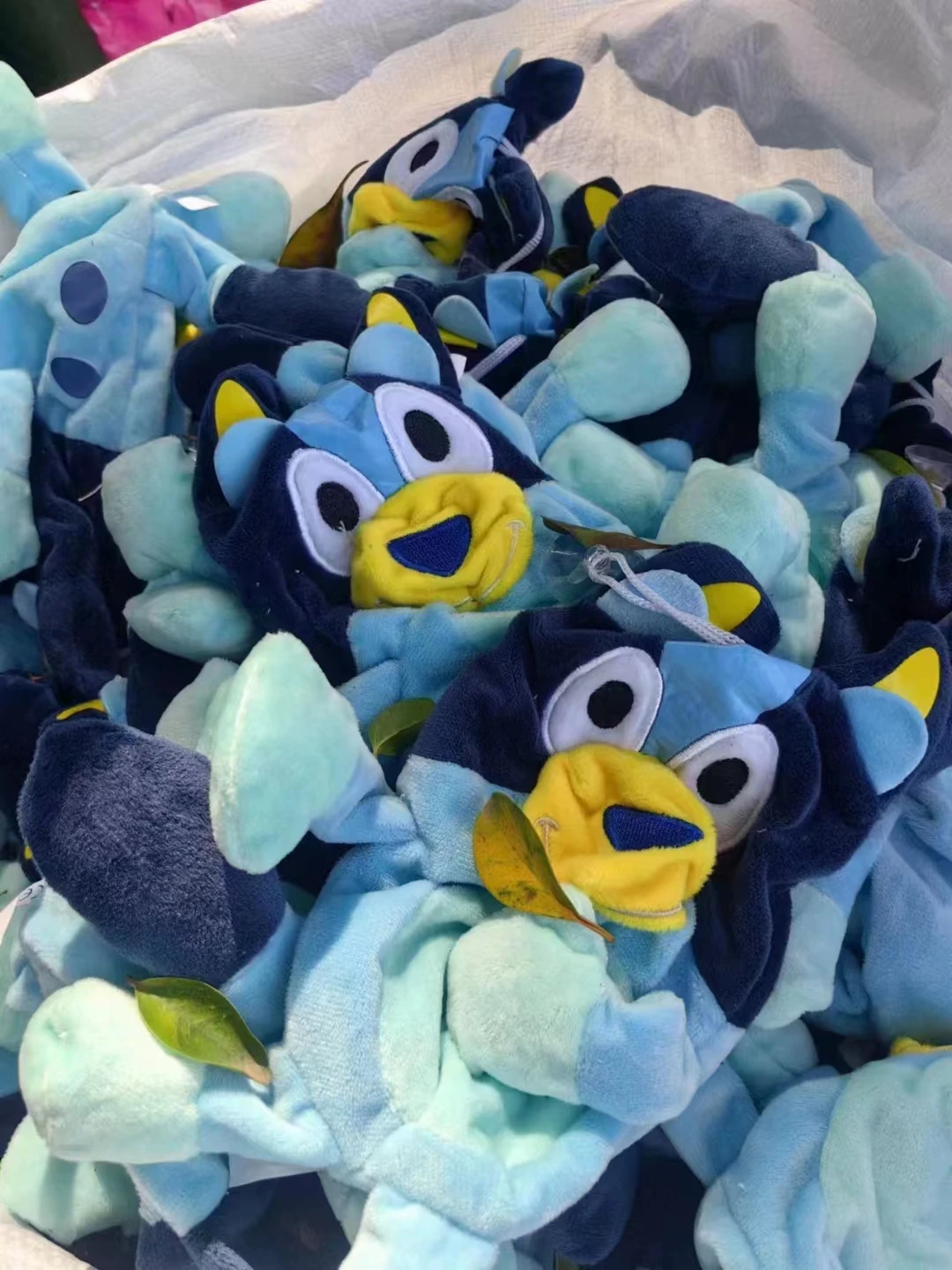 40pcs/Lot 28cm only Blue Dog Plush Skins Animals Unstuffed Doll Skin No