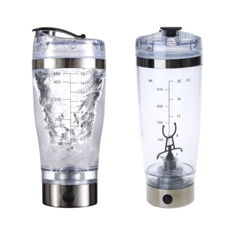 

450ml/600ml USB Rechargeable Electric Mixing Cup Portable Protein Powder Automatic Shaker Bottle Leakproof Mixer Dropship