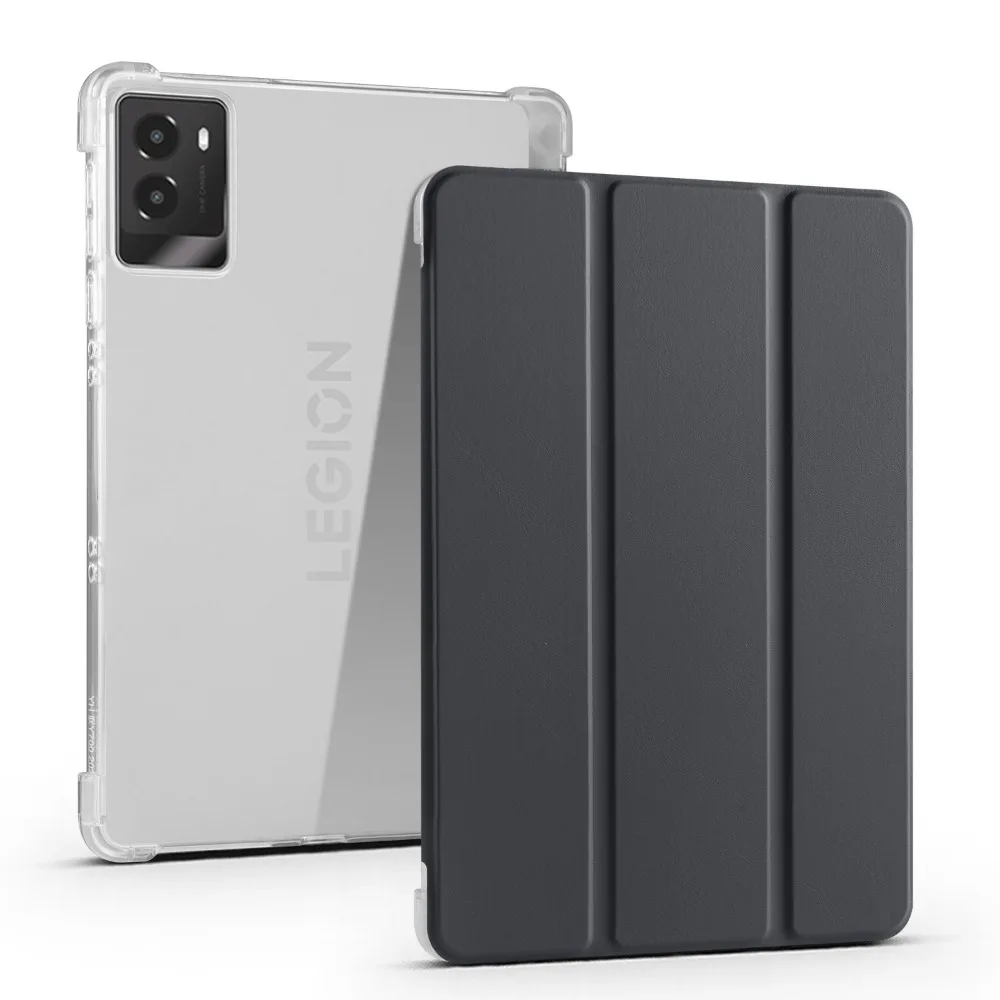 Tri-Fold Soft TPU Back Stand Tablet Case
