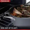 Premier Hard-Anodized Nonstick Cookware, 13-Inch Deep Skillet with Cover 6