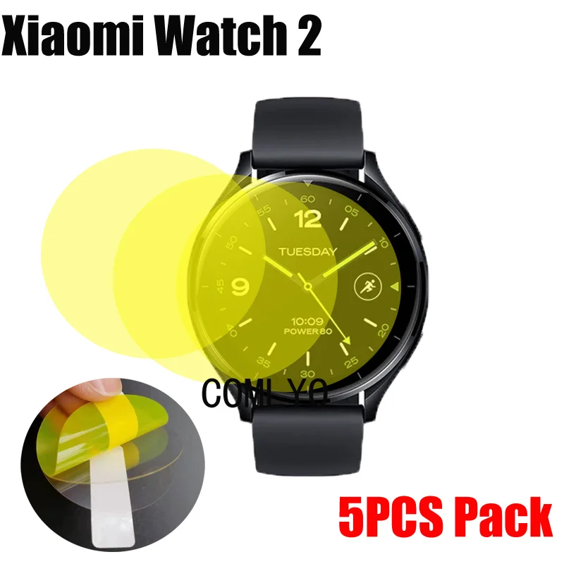 

5PCS Pack For Xiaomi Watch 2 Screen Protector Smart watch Soft Film Ultra Thin Cover HD TPU Scratch Resistant