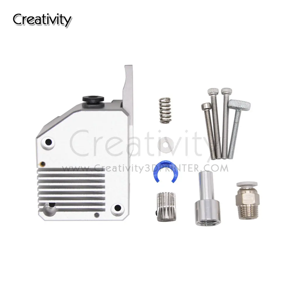 All Metal Dual Drive Extruder Right Cloned Btech Bowden For Extruder CR10 Ender 3 Prusa I3 Anet E10 dual gear extruder diy assembly metal material large extrusion force printer extruder for cr10 for cr10 s4 for s5 ender 3 hot