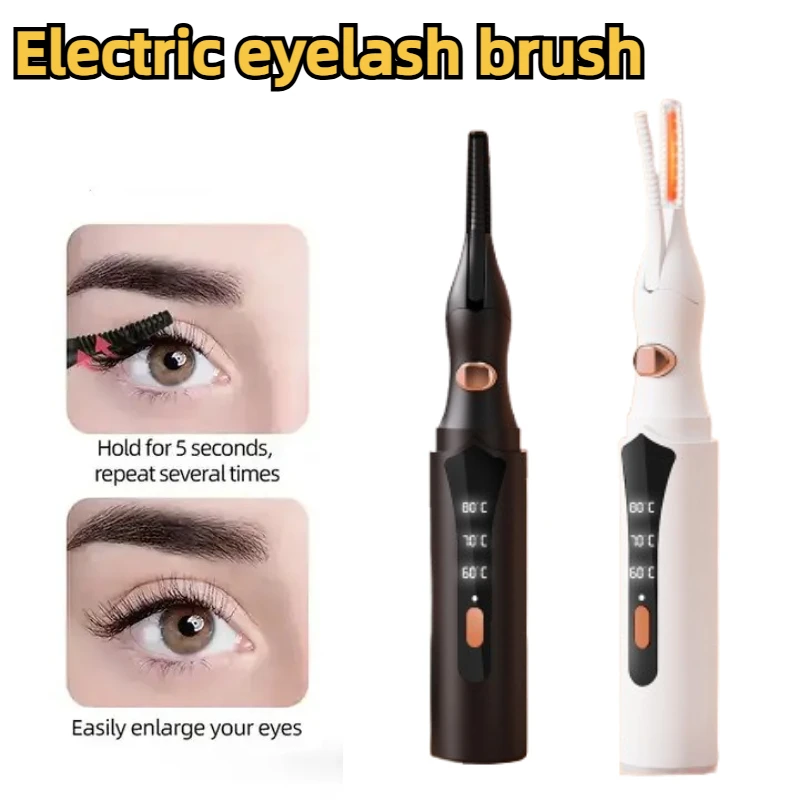 Electric Eyelash Curler USB Rechargeable Temperature Heated Eyelashes Naturally Long-Lasting Curled Makeup Tools Quick Heating eyelash curler