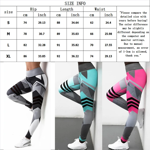 Women Quick Dry Sport Fitness Leggins Geometric Printed Sports Pants Yoga  Pants Leggings Slim Tights Trousers For Women S-XL - AliExpress