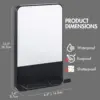 TAILI Shower Mirror Fogless for Shaving with Razor Holder, Fog Free Mirror Shower Suction Rust-Proof Removable Bathroom Mirror 6