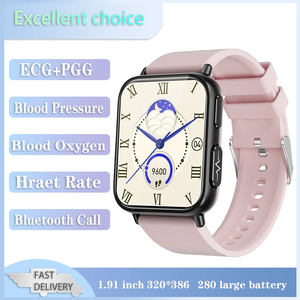 Xiaomi Youpin 1.91 ''Smart Watch Men Ecg + Ppg Ai Medical Heart Rate Blood Sugar Monitor Sport Fitness Orologi Da Donna Impermeabili