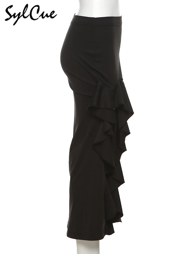 Nibber Allgleiches Pendler Casual Junges Mädchen Sommer Neue Schwarze Kreuz Einfache Sexy Kühle Atmungsaktive Weiche frauen Stricken Split rock – Detail 11