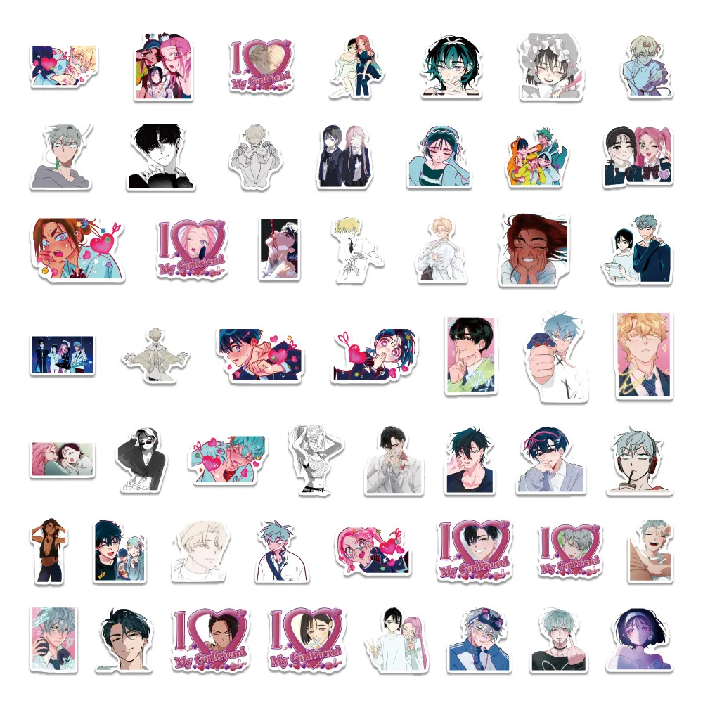 52PCS ALIEN STAGE 스티커 Sua 낙서 스티커 DIY 일기 전화 케이스 수제 스크랩북 미적 스티커