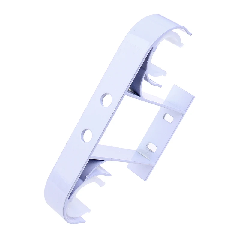 1PC Aluminum Alloy Double Curtain Rod Brackets Hook Hanger Ceiling Mounted Window Hardware Holders Home Decor Accessories
