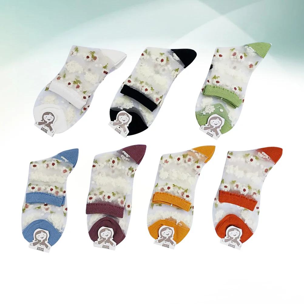 

Носки женские ультратонкие прозрачные эластичные, 7 пар