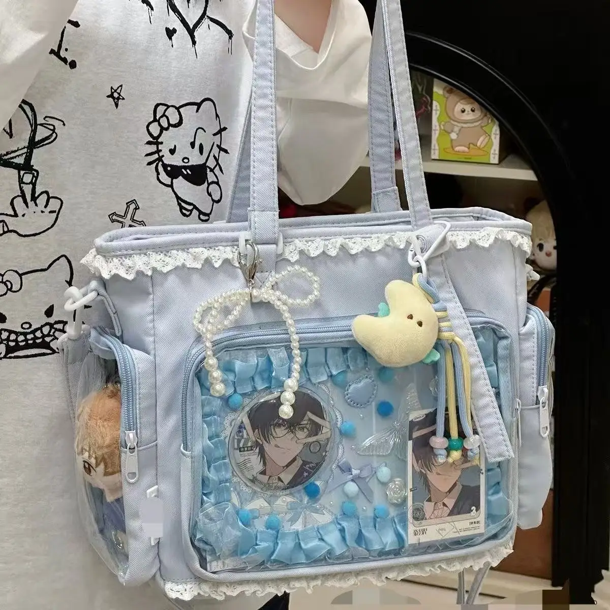 Ballet Girl Large Appetite Itabag Japanese Two-Dimension Single Shoulder Crossbody Bag Gift For Friends Women'S Handbag S9ee7bdcba5194bbea9fbd3d451d542c4h