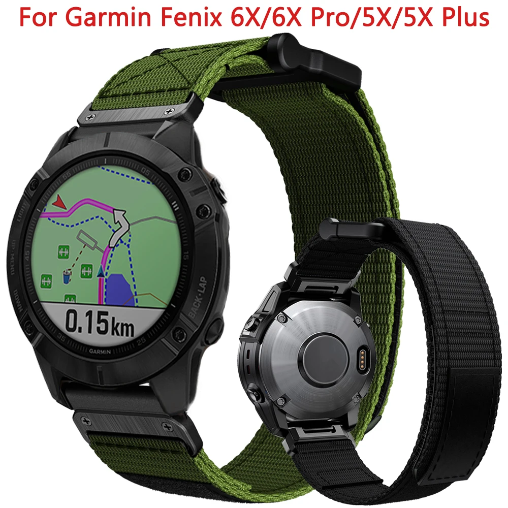 smart-watch-straps-for-garmin-fenix-6x-pro-5x-plus-26mm-nylon-band-for
