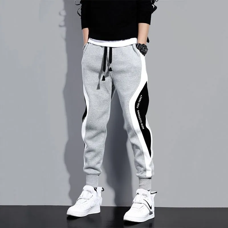 Casual Pants Spring Autumn Men's Wide Loose Casual Pants Elastic Waist Sports Casual Trousers Loose Fitness Clothes