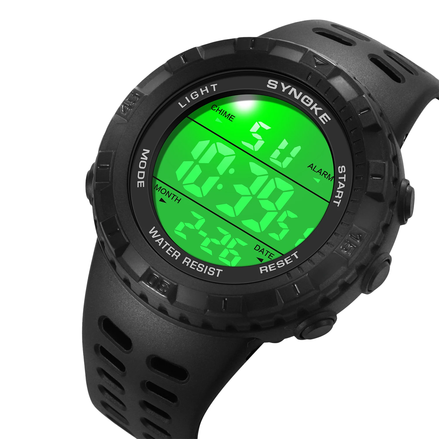 Digital Display Large Screen Men's Watch 5