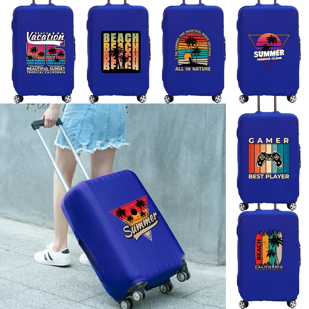 

Travel Essentials Suitcase Case for Traveling Accessories Trolley Protector Luggage Cover Holiday Print Dust Protective Covers
