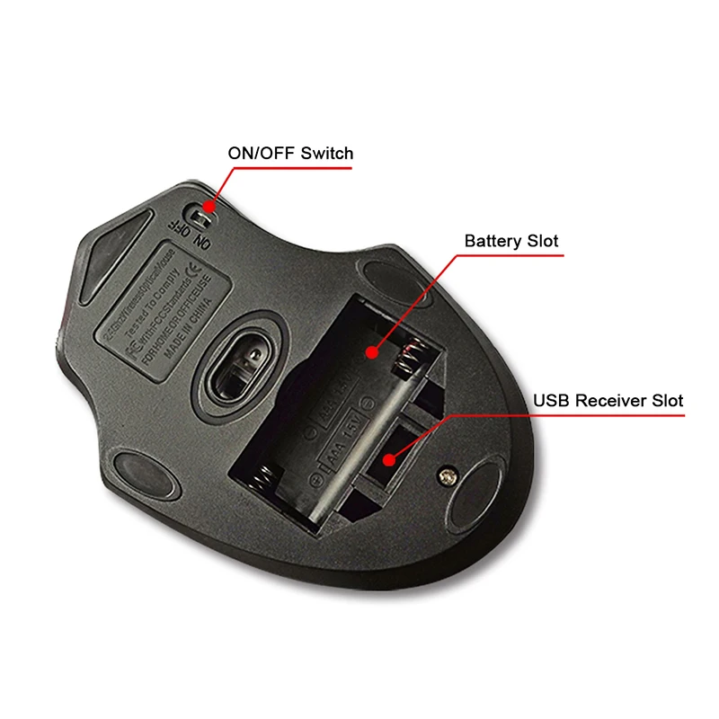 IMICE USB 3.0 Receiver Wireless Mouse 2.4G Silent Optical Mouse