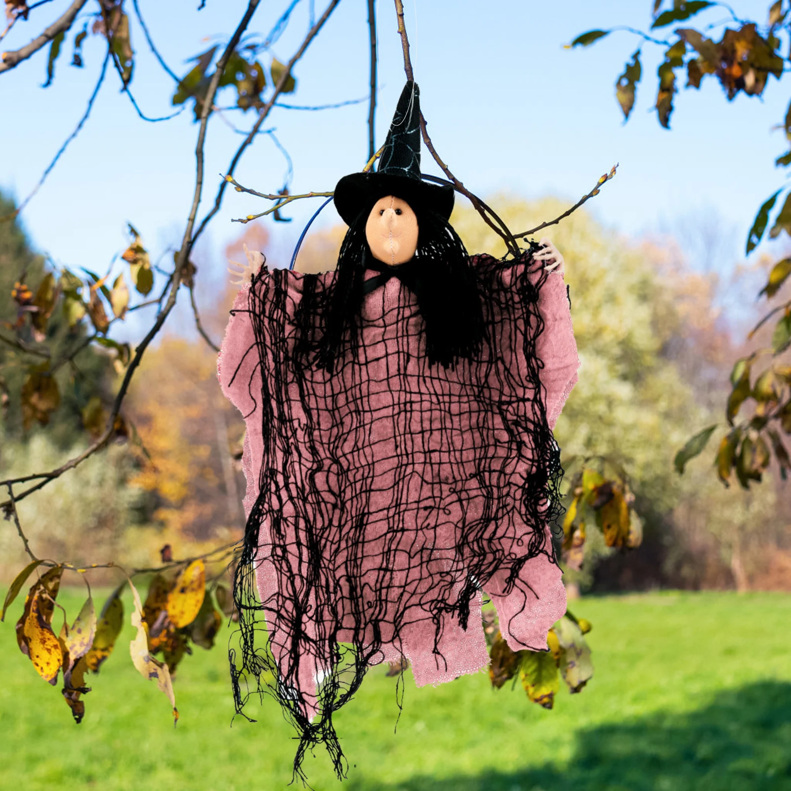 Halloween Ghost Flexible Foldable Party Props Thrilling Atmosphere Spooky Outdoor Decorations With String Meet Needs