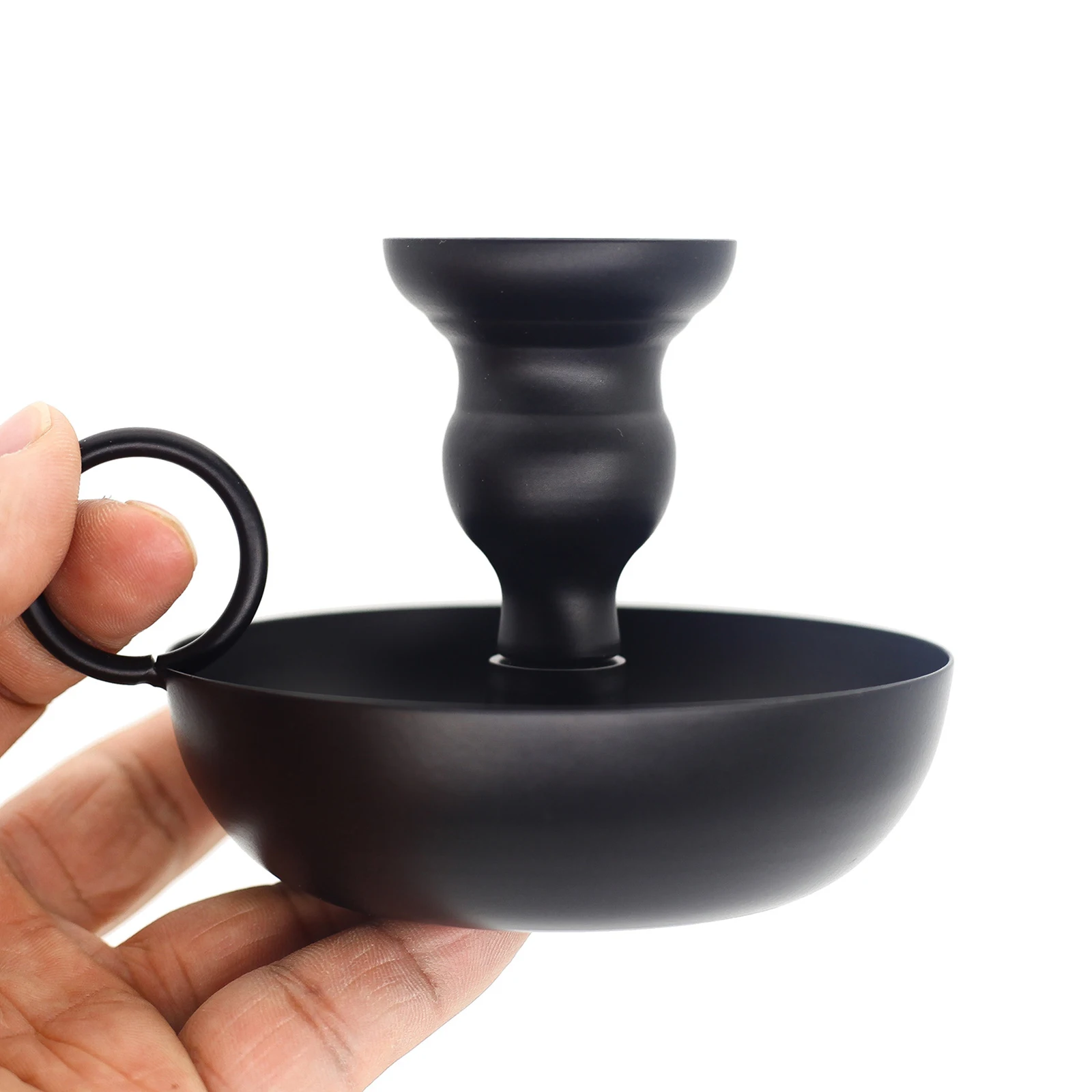 Matte Black Iron Taper Candle Holder for Taper Candles Single Head Candlestick for Wedding Dinning Party Table Candelabra candle holders