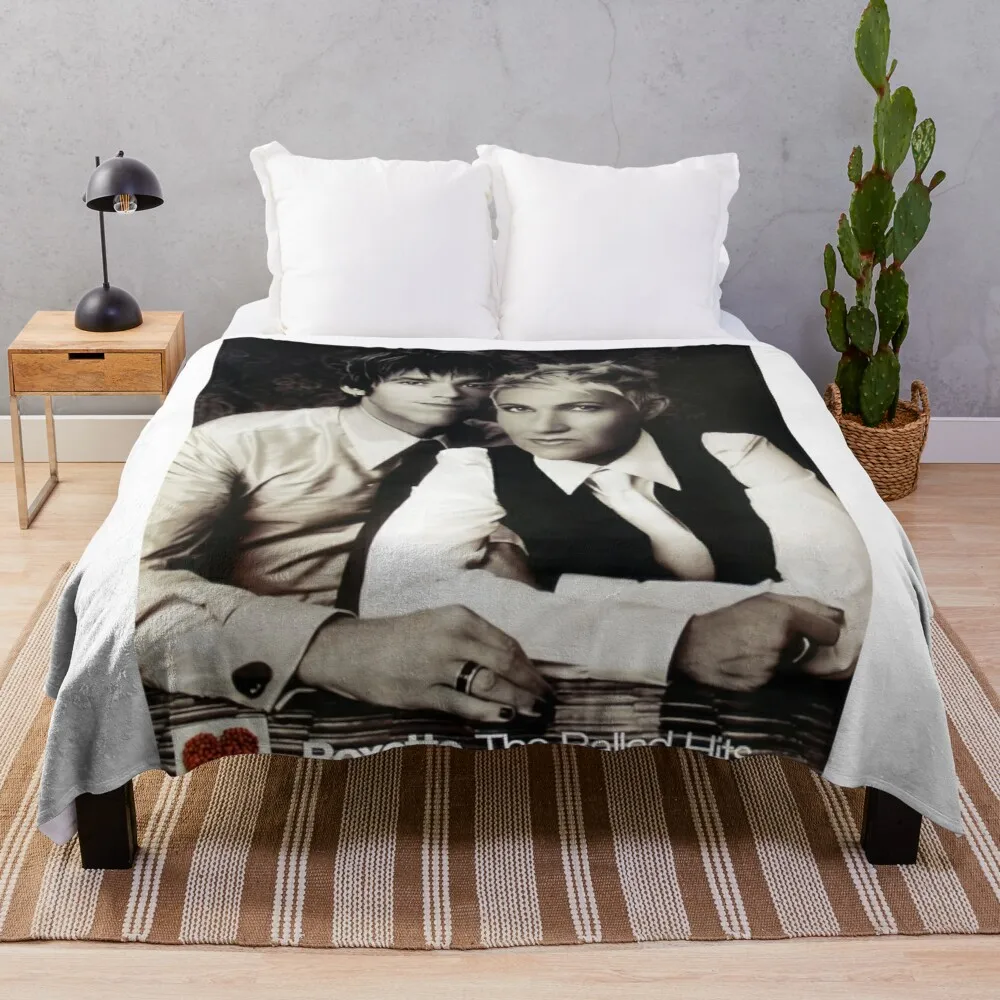 

The Black White Man Smiling Poster Throw Blanket Custom Blanket Flannel Fabric