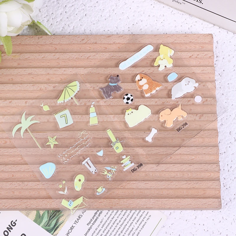 A Set Cute Computer Stickers, Funny Three-dimensional Jelly Planner Decorative Stickers Mobile Phone Stickers