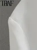 TRAF GAL 2024 Spring Summer Woman Fashion 10-color Rolled Up Sleeve Suit Jacket Casual Slim Double Pockets Fashion Blazers Y2K 3