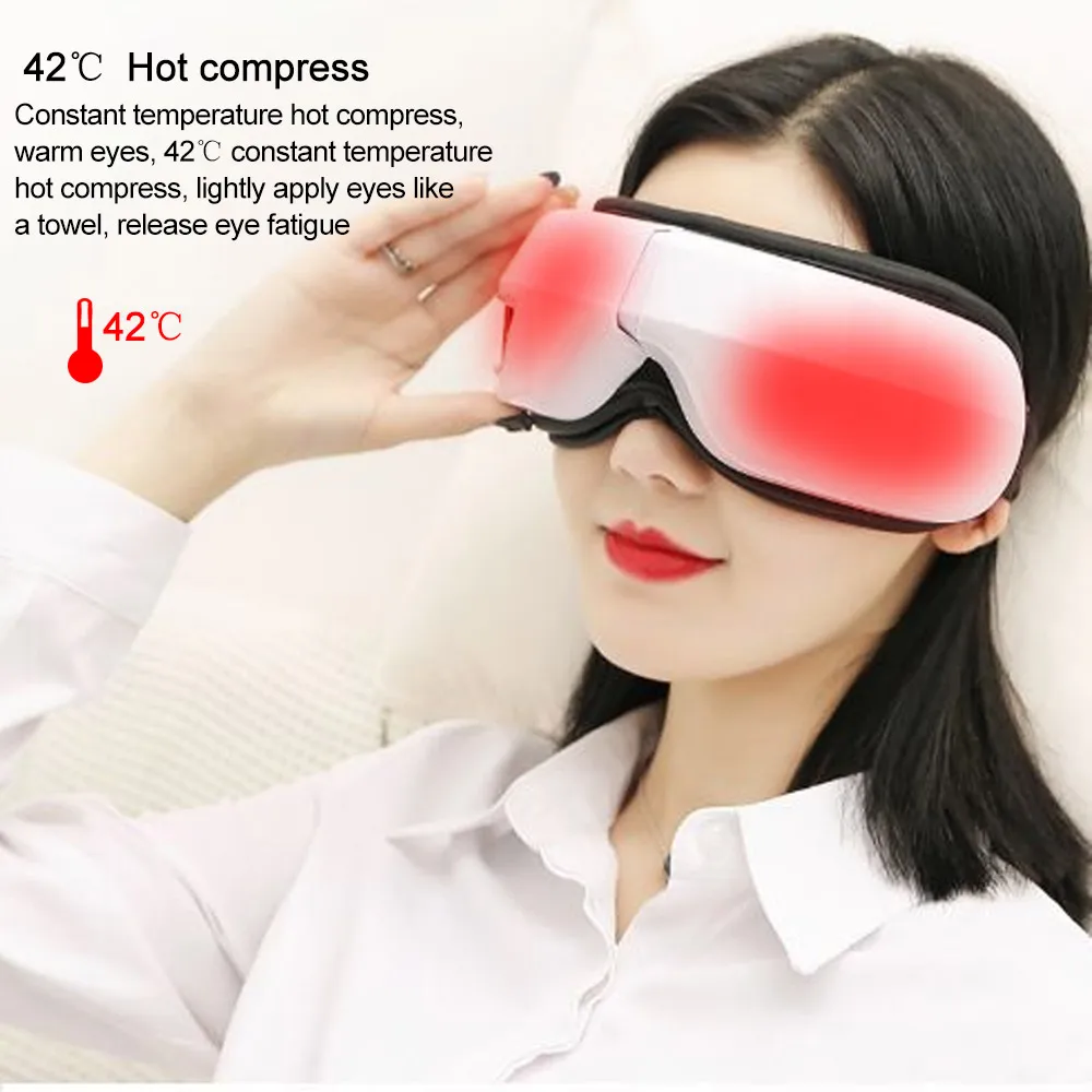 6D smart eye massager Eye Care Instrumen Heating Bluetooth Music Relieves Fatigue