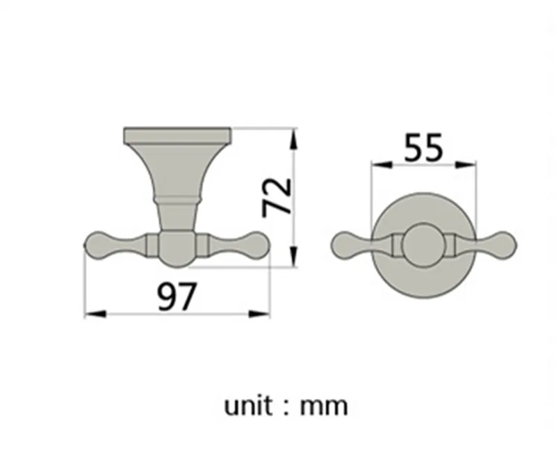 Antique Brass Wall-Mounted Bathroom Hardware Set - Toilet Paper Holder, Towel Ring, and Robe Hook