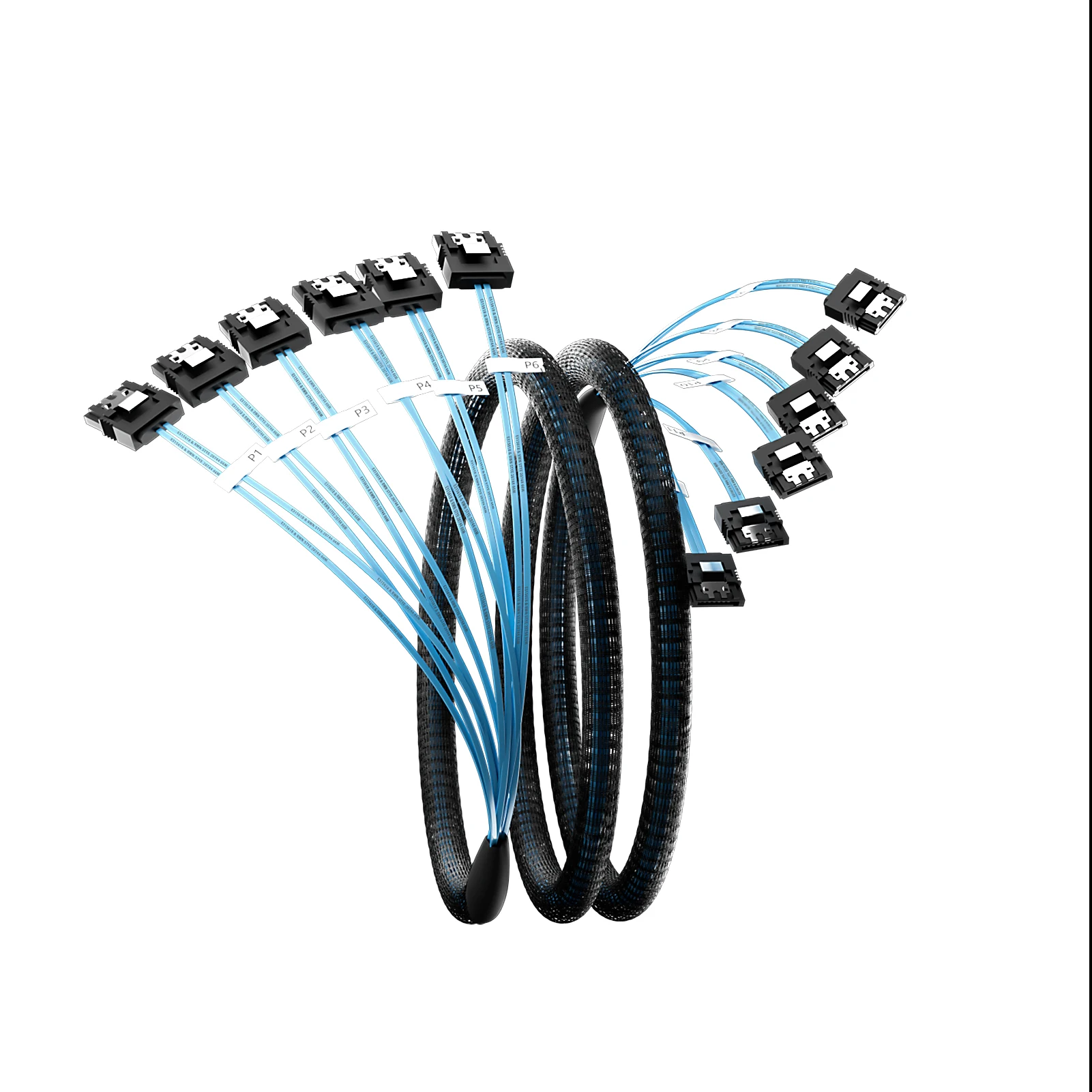 Sata Data Cable 4/6/8Pcs/Set-SATA-6Gbps HDD-SDD Replacement for Server Bitcoin Computer SSD HDD CD DVD Drives Raid