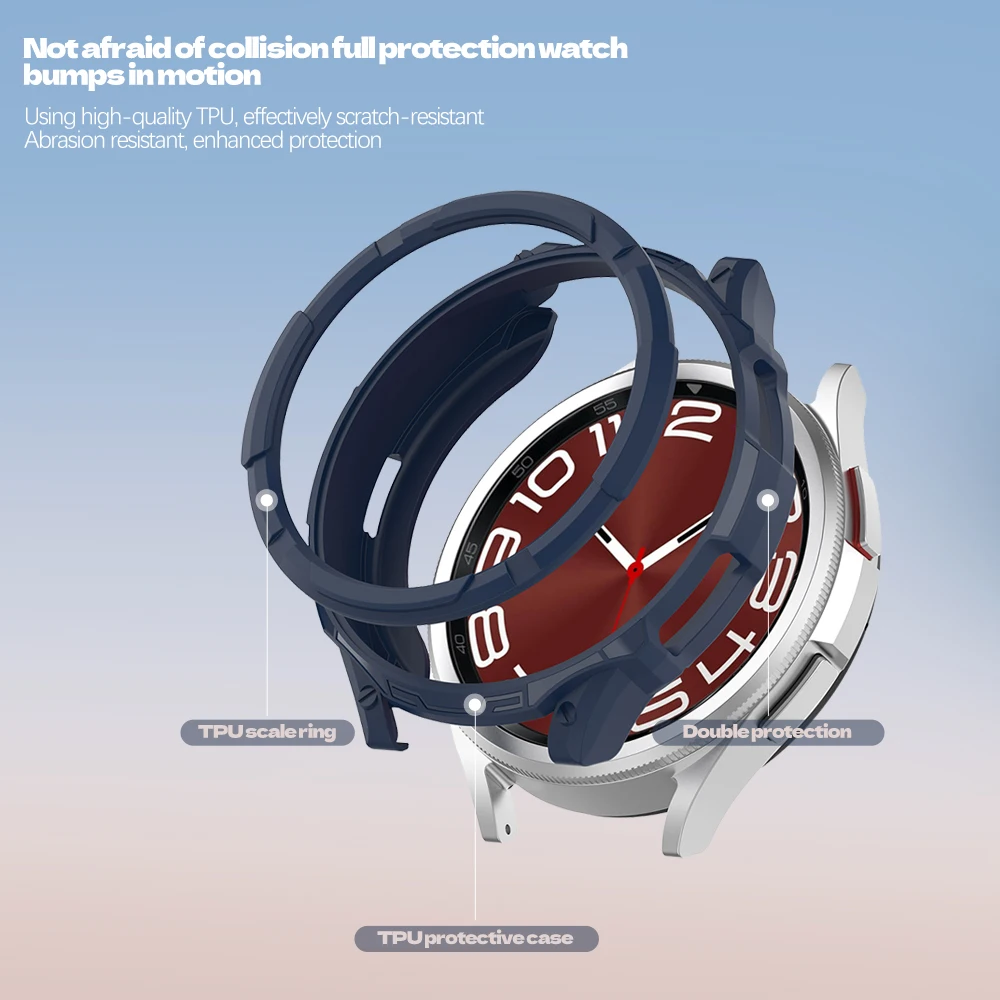 Stylish Silicone Protective Shell with Rotating Bezel